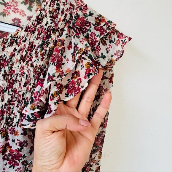 SEZANE Miro Blouse Multicolored Print Womens Sz 36 US4 Fun Festival Feminine - Picture 8 of 13